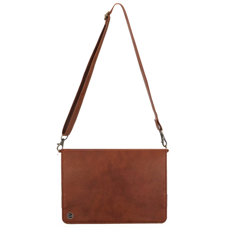 For Microsoft Surface Pro 4 / 5 / 6 / 7 Envelope Horizontal Flip PU Leather Case with Card Slots & Pen Slots & Holder & Wallet & Photo Frame & Shoulder Strap