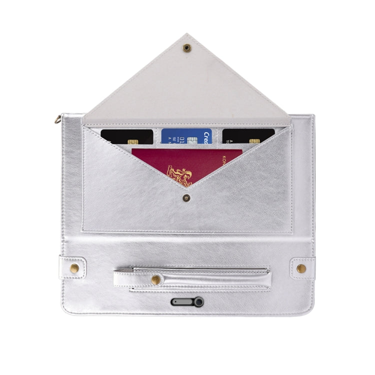 For Microsoft Surface Pro 4 / 5 / 6 / 7 Envelope Horizontal Flip PU Leather Case with Card Slots & Pen Slots & Holder & Wallet & Photo Frame & Shoulder Strap