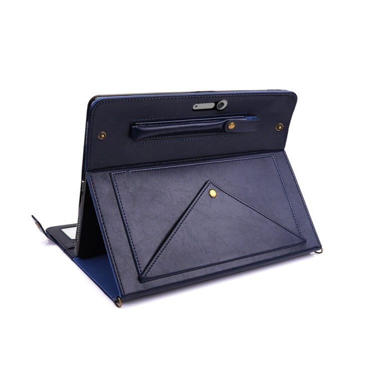 For Microsoft Surface Pro 4 / 5 / 6 / 7 Envelope Horizontal Flip PU Leather Case with Card Slots & Pen Slots & Holder & Wallet & Photo Frame & Shoulder Strap