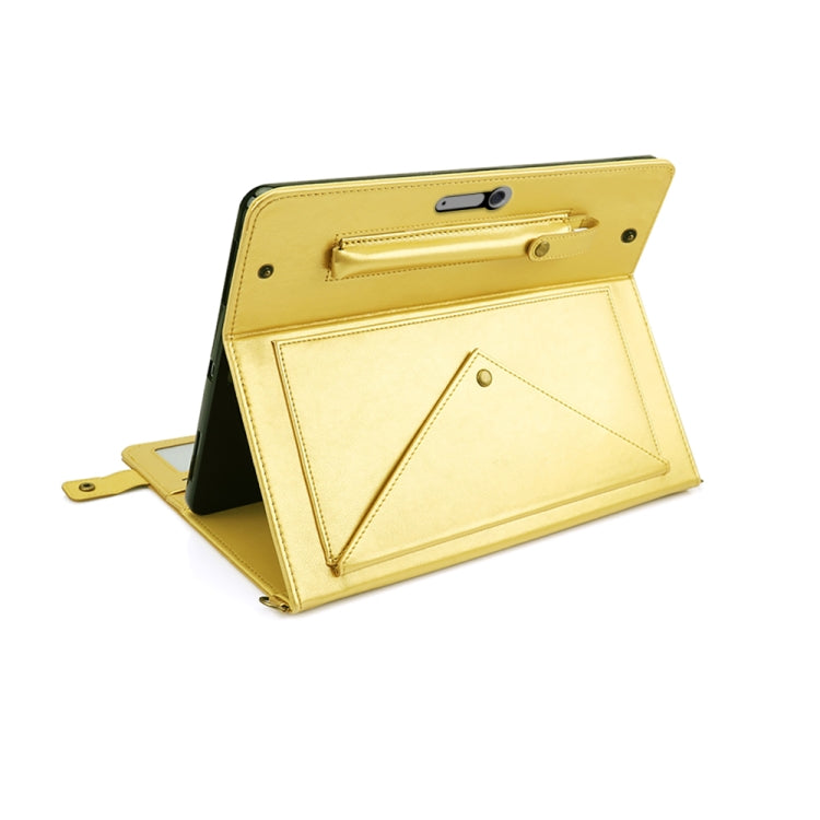 For Microsoft Surface Pro 4 / 5 / 6 / 7 Envelope Horizontal Flip PU Leather Case with Card Slots & Pen Slots & Holder & Wallet & Photo Frame & Shoulder Strap