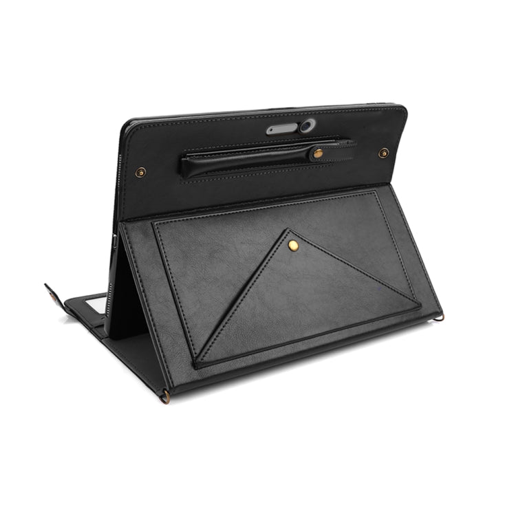 For Microsoft Surface Pro 4 / 5 / 6 / 7 Envelope Horizontal Flip PU Leather Case with Card Slots & Pen Slots & Holder & Wallet & Photo Frame & Shoulder Strap