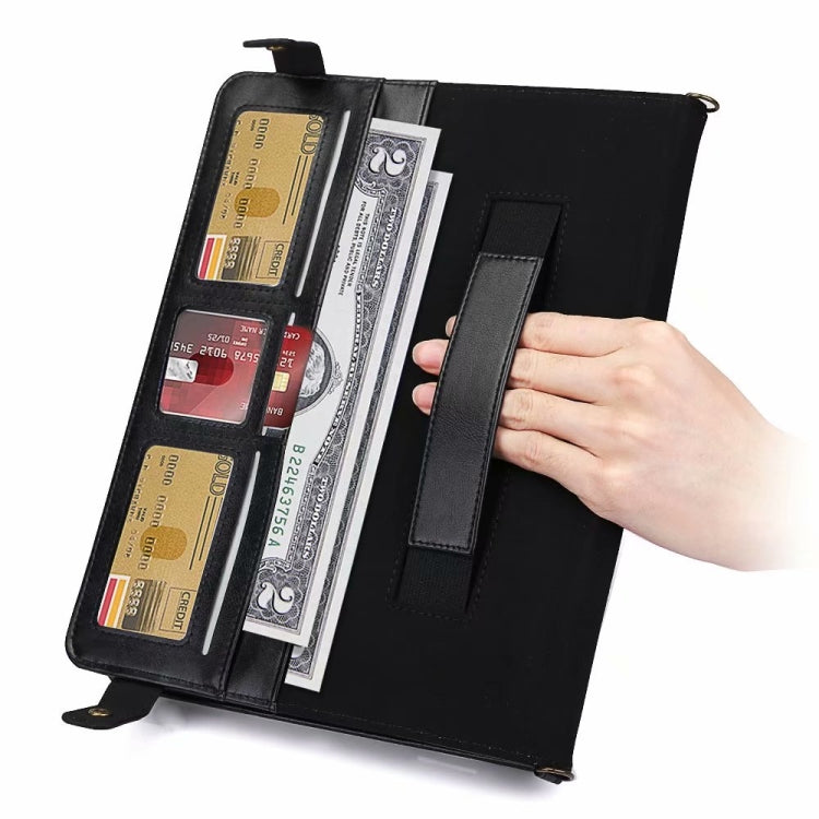 For Microsoft Surface Pro 4 / 5 / 6 / 7 Envelope Horizontal Flip PU Leather Case with Card Slots & Pen Slots & Holder & Wallet & Photo Frame & Shoulder Strap