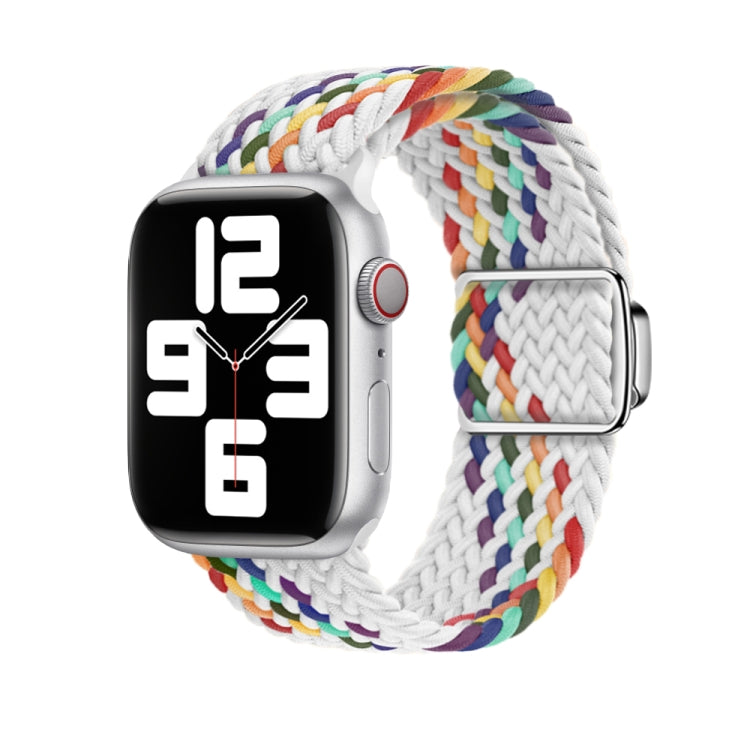 For Apple Watch Series 10 46mm Nylon Loop Magnetic Buckle Watch Band