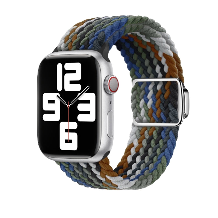For Apple Watch Series 10 46mm Nylon Loop Magnetic Buckle Watch Band