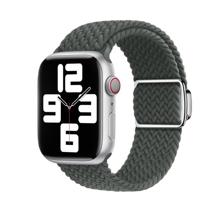 For Apple Watch Series 10 46mm Nylon Loop Magnetic Buckle Watch Band