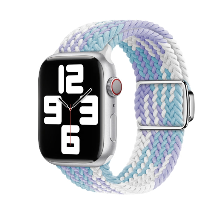 For Apple Watch Series 10 46mm Nylon Loop Magnetic Buckle Watch Band