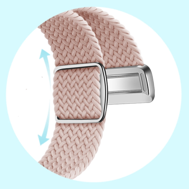 For Apple Watch Series 10 46mm Nylon Loop Magnetic Buckle Watch Band