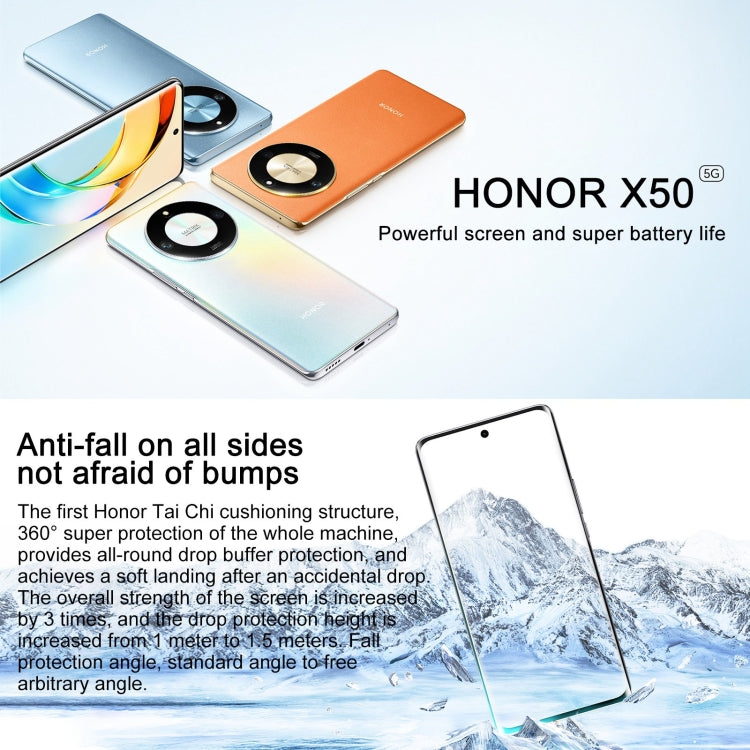 Honor X50 5G, 108MP Camera, 6.78 inch MagicOS 7.1.1 Snapdragon 6 Gen1 Octa Core up to 2.2GHz, Network: 5G, OTG, Not Support Google Play, Memory: