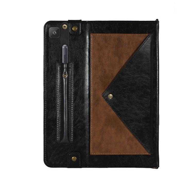 For Samsung Galaxy S6 Lite P610/615 Envelope Color Matching Horizontal Flip PU Leather Case with Card Slots & Pen Slots & Holder & Wallet & Photo Frame & Shoulder Strap