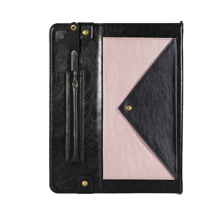 For Samsung Galaxy S6 Lite P610/615 Envelope Color Matching Horizontal Flip PU Leather Case with Card Slots & Pen Slots & Holder & Wallet & Photo Frame & Shoulder Strap