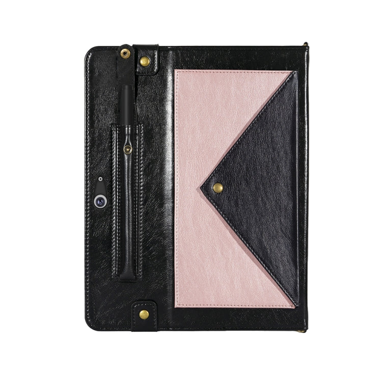 For Microsoft Surface Go 10.1 inch Envelope Color Matching Horizontal Flip PU Leather Case with Card Slots & Pen Slots & Holder & Wallet & Photo Frame & Shoulder Strap