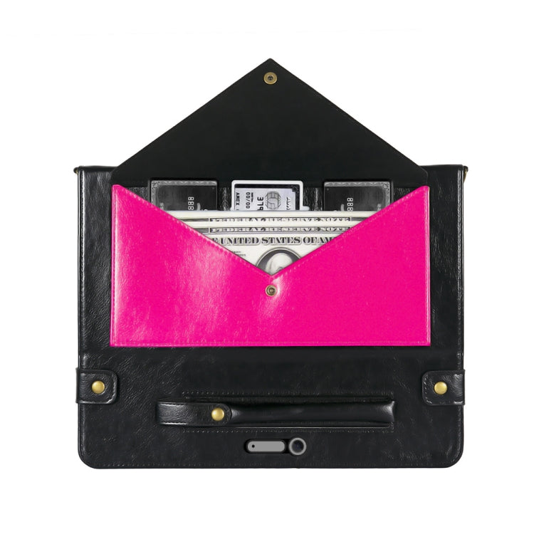 For Microsoft Surface Pro 4 / 5 / 6 / 7 Envelope Color Matching Horizontal Flip PU Leather Case with Card Slots & Pen Slots & Holder & Wallet & Photo Frame & Shoulder Strap