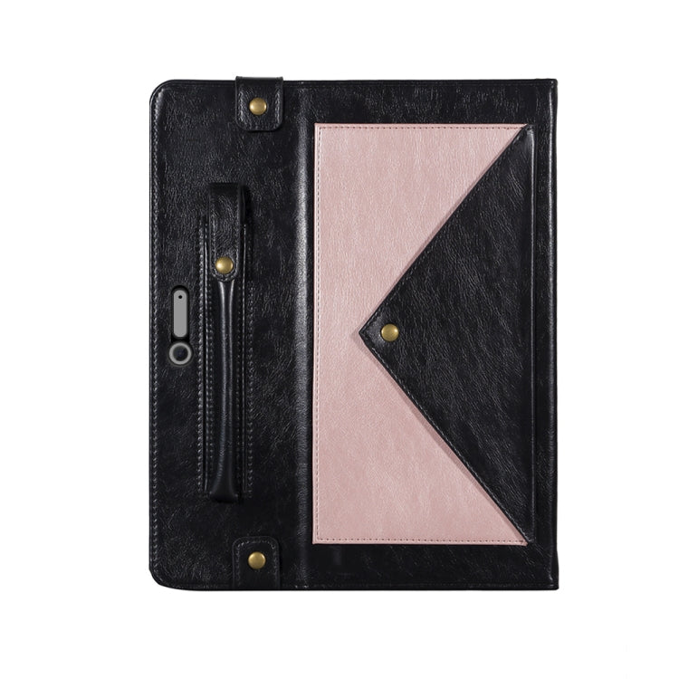 For Microsoft Surface Pro 4 / 5 / 6 / 7 Envelope Color Matching Horizontal Flip PU Leather Case with Card Slots & Pen Slots & Holder & Wallet & Photo Frame & Shoulder Strap