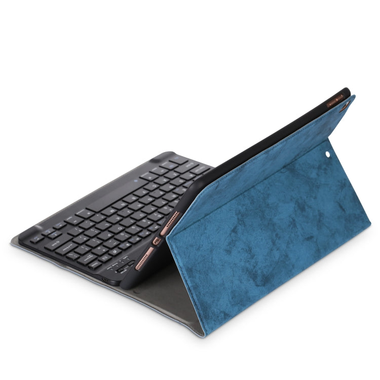 For iPad Air (2019) Marble Cloth Texture Horizontal Flip Leather Case with Pen Slot & Holder without Keyboard
