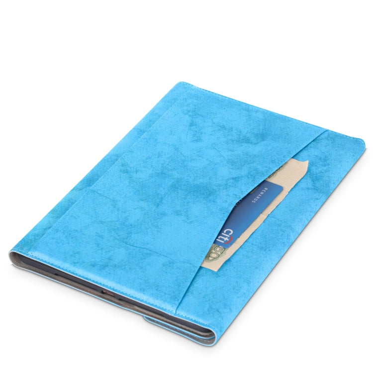 For iPad Air (2019) Marble Cloth Texture Horizontal Flip Leather Case with Pen Slot & Holder without Keyboard