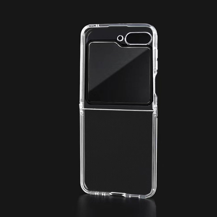 For Samsung Galaxy Z Flip5 Transparent TPU Phone Case + Lens Film