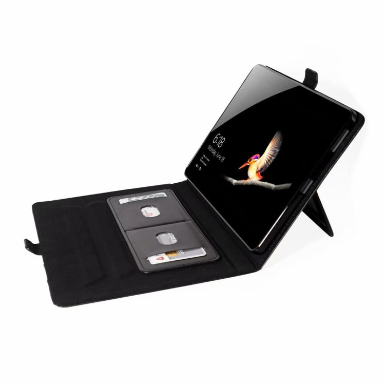 For Microsoft Surface Go 10.1 inch Horizontal Flip Double Holder Leather Case with Holder & Card Slots & Photo Frame