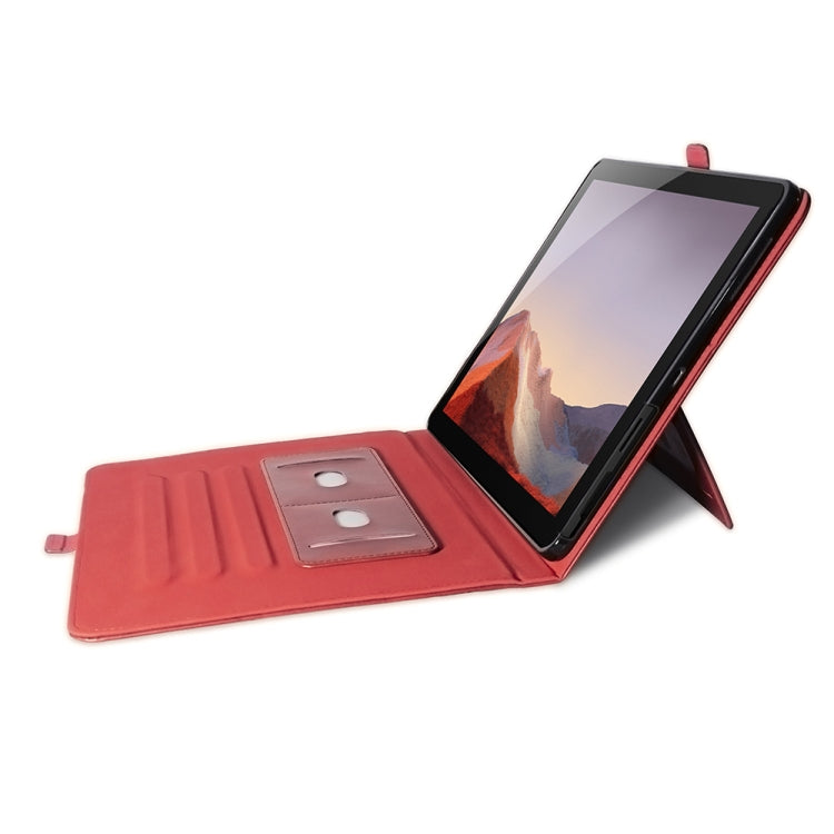 For Microsoft Surface Pro 4 / 5 / 6 / 7 Horizontal Flip Double Holder Leather Case with Holder & Card Slots & Photo Frame