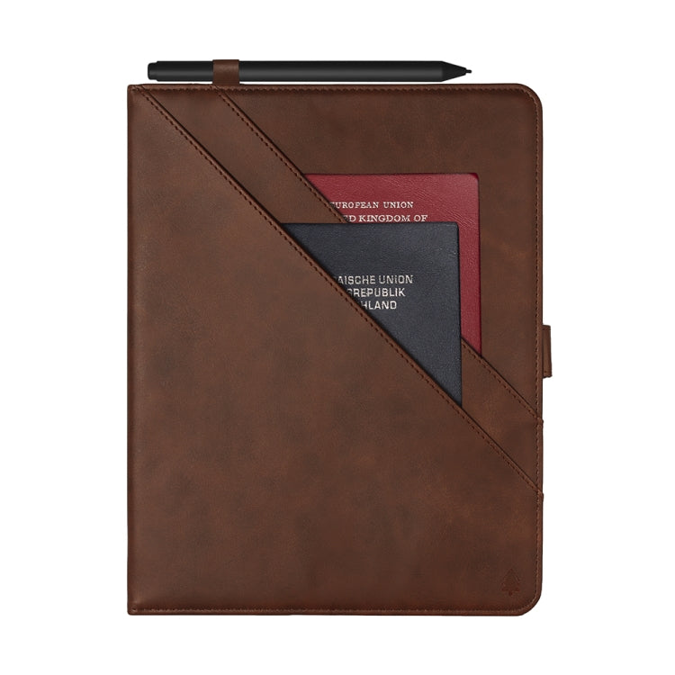 For Microsoft Surface Pro 4 / 5 / 6 / 7 Horizontal Flip Double Holder Leather Case with Holder & Card Slots & Photo Frame