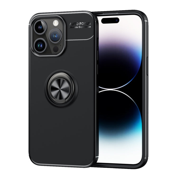 For iPhone 15 Pro Max Metal Ring Holder TPU Phone Case