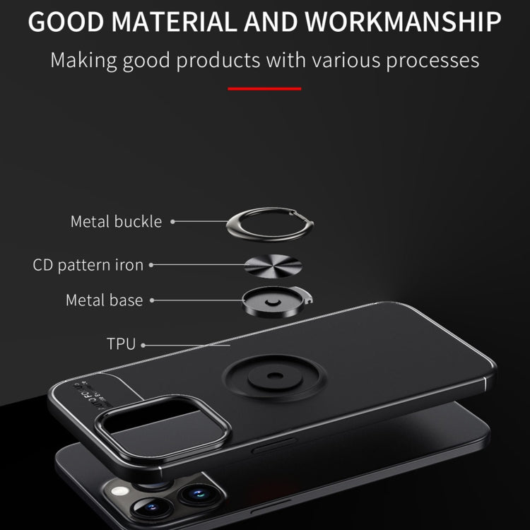For iPhone 15 Pro Max Metal Ring Holder TPU Phone Case