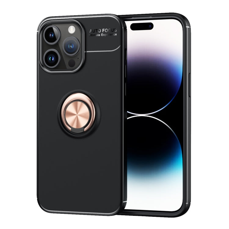 For iPhone 15 Pro Max Metal Ring Holder TPU Phone Case