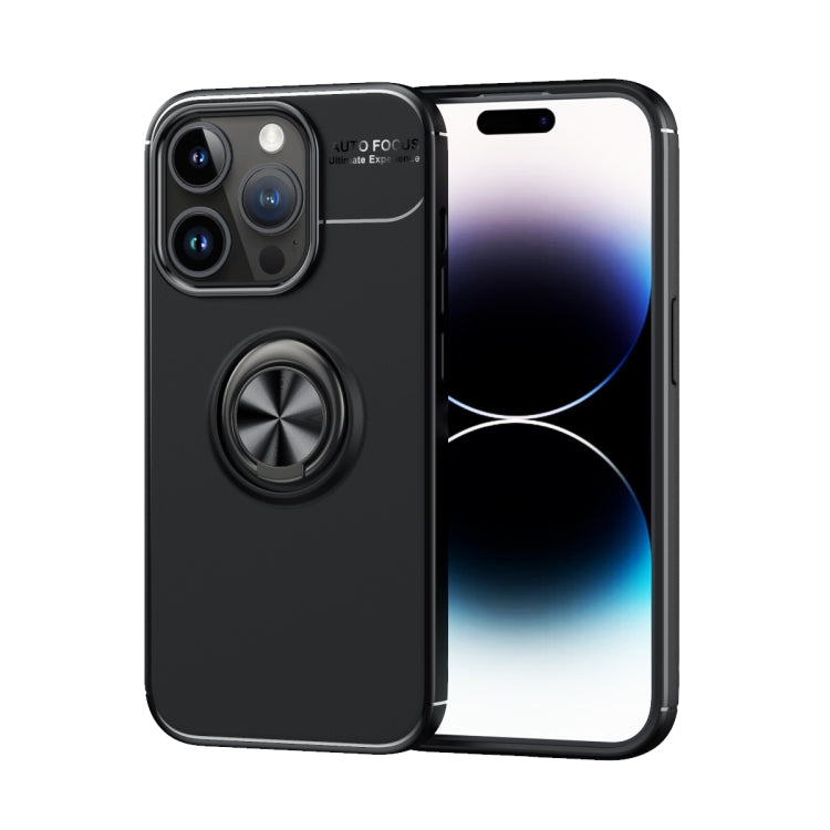 For iPhone 15 Pro Metal Ring Holder TPU Phone Case