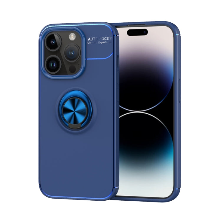 For iPhone 15 Pro Metal Ring Holder TPU Phone Case