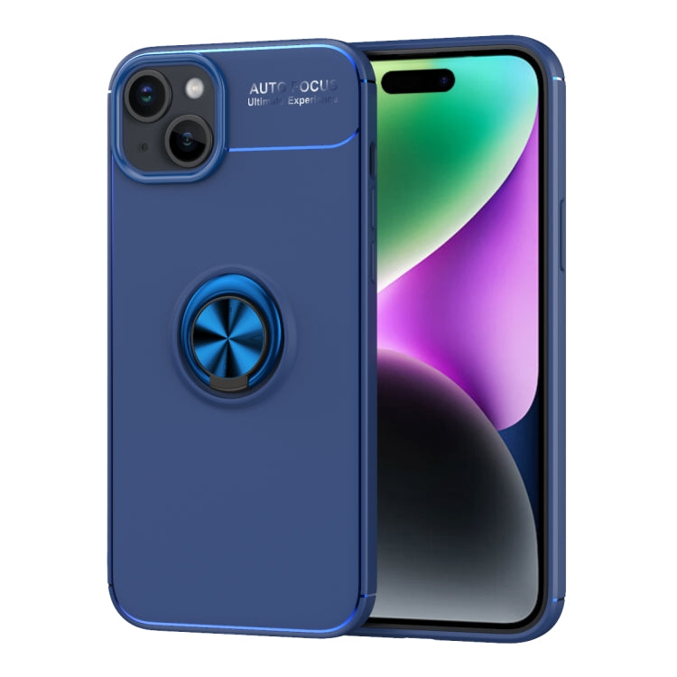 For iPhone 15 Plus Metal Ring Holder TPU Phone Case