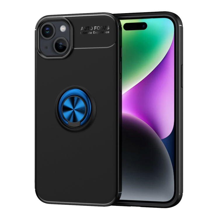 For iPhone 15 Plus Metal Ring Holder TPU Phone Case