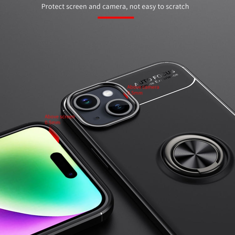 For iPhone 15 Metal Ring Holder TPU Phone Case
