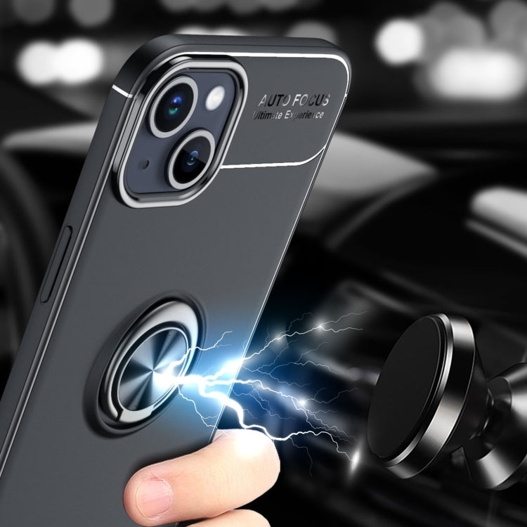 For iPhone 15 Metal Ring Holder TPU Phone Case