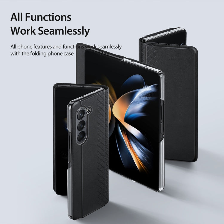 For Samsung Galaxy Z Fold5 5G DUX DUCIS Bril Series PU + TPU Phone Case