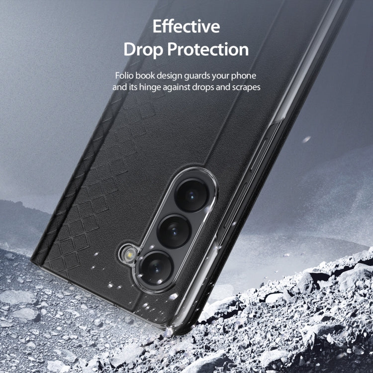 For Samsung Galaxy Z Fold5 5G DUX DUCIS Bril Series PU + TPU Phone Case