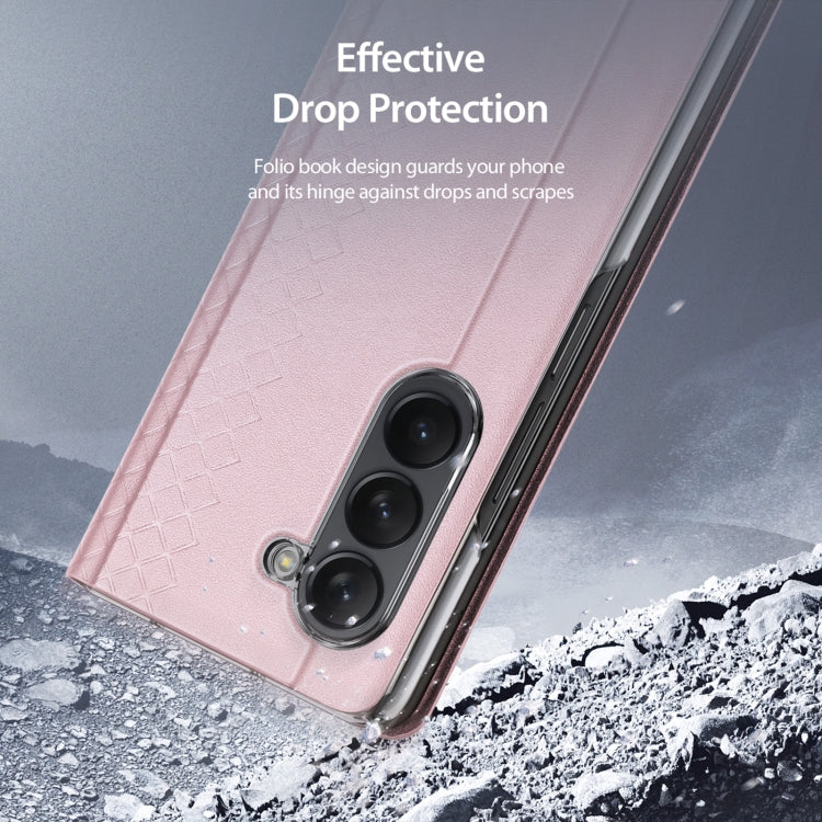 For Samsung Galaxy Z Fold5 5G DUX DUCIS Bril Series PU + TPU Phone Case