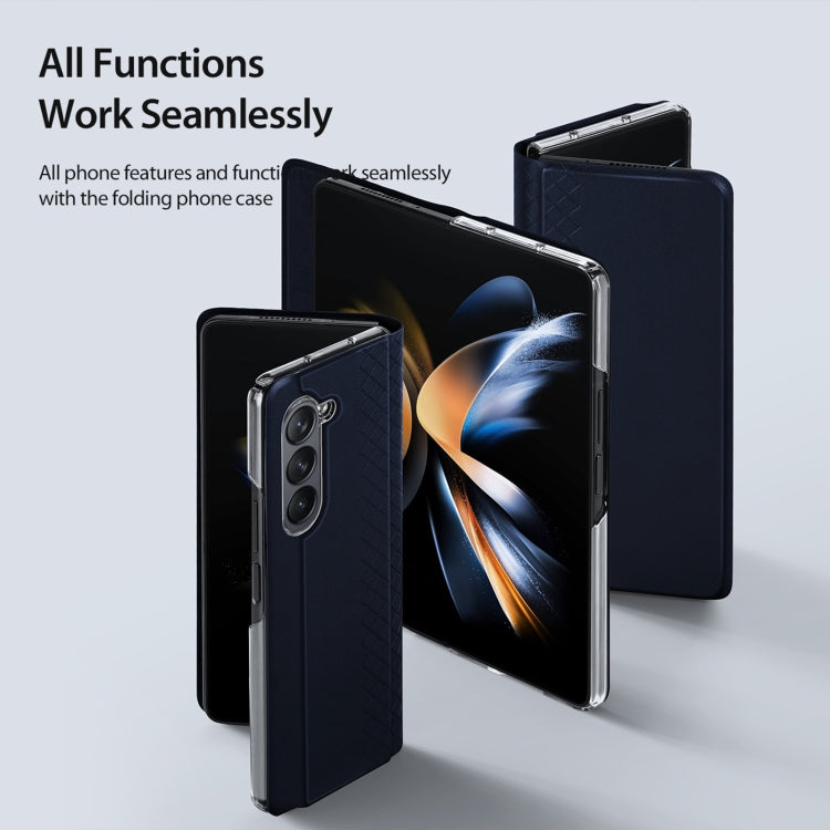 For Samsung Galaxy Z Fold5 5G DUX DUCIS Bril Series PU + TPU Phone Case