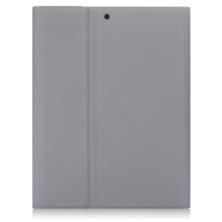 For iPad 10.2 Electric Pressed Horizontal Flip Leather Tablet Case with Pen Slot & Holder & Keyboard