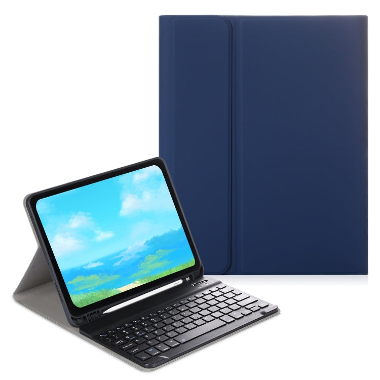 For iPad Pro 11 (2020) Electric Pressed Horizontal Flip Leather Tablet Case with Pen Slot & Holder & Keyboard
