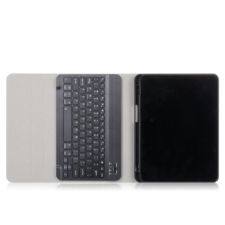 For iPad Pro 11 (2020) Electric Pressed Horizontal Flip Leather Tablet Case with Pen Slot & Holder & Keyboard