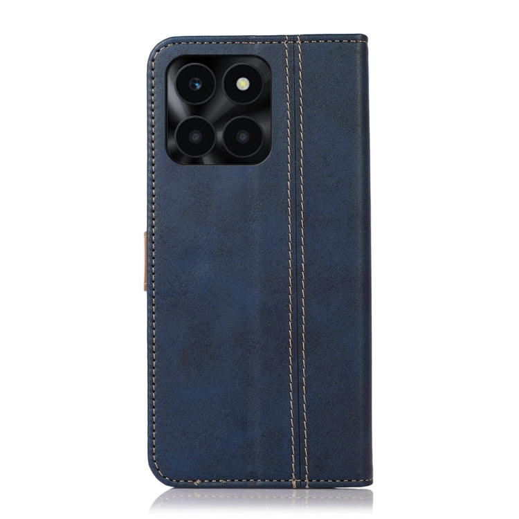 For Honor X6A Stitching Thread Calf Texture Leather Phone Case