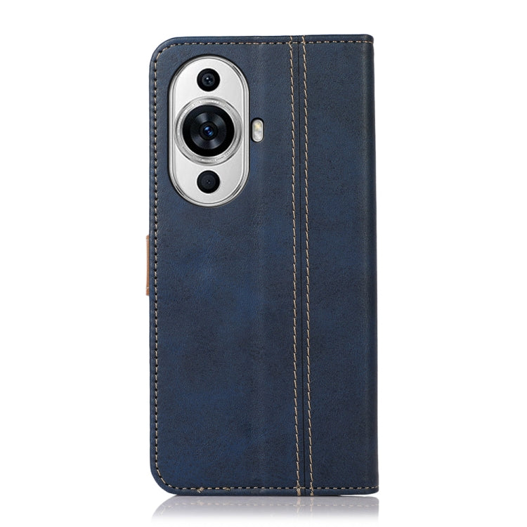 For Xiaomi Redmi 12 Stitching Thread Calf Texture Leather Phone Case