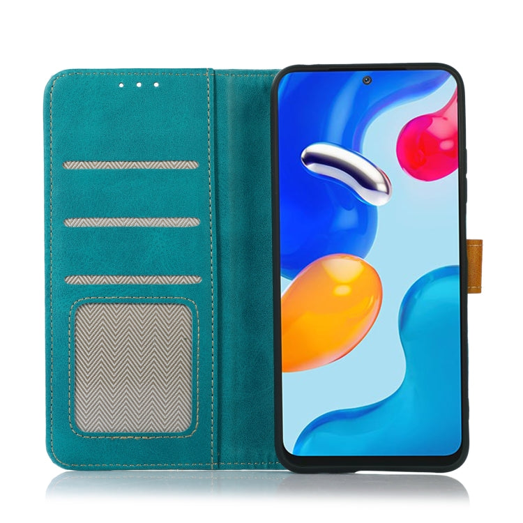 For Xiaomi Redmi 12 Stitching Thread Calf Texture Leather Phone Case