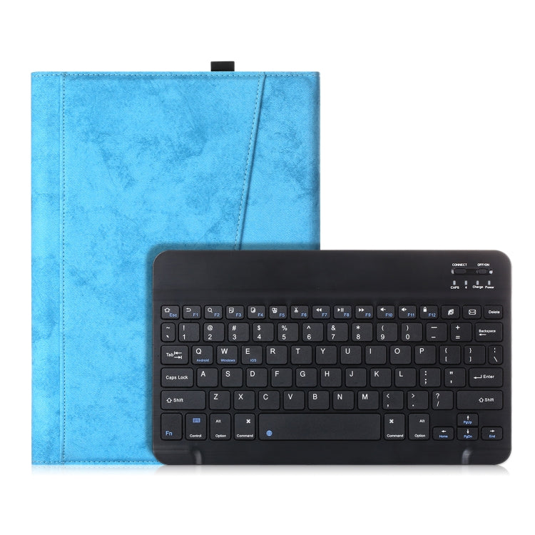 For iPad Pro 10.5 inch Marble Cloth Texture Horizontal Flip Leather Tablet Case with Pen Slot & Holder & Keyboard