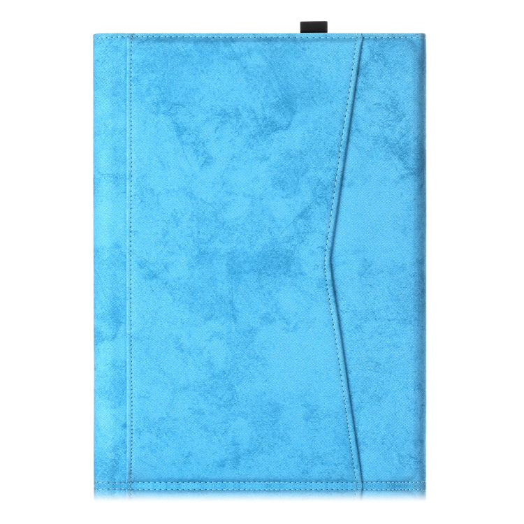 For iPad Air (2019) Marble Cloth Texture Horizontal Flip Leather Tablet Case with Pen Slot & Holder & Keyboard