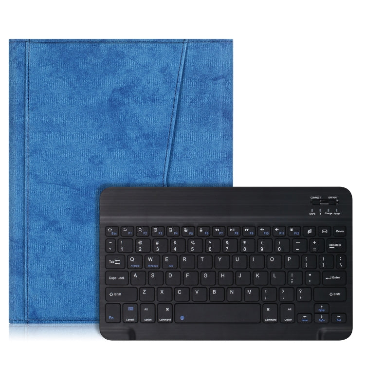 For iPad Pro 11 (2020) Marble Cloth Texture Horizontal Flip Leather Tablet Case with Pen Slot & Holder & Keyboard