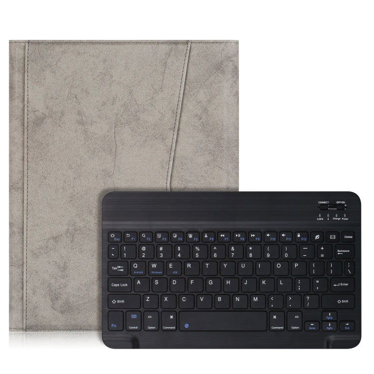 For iPad Pro 11 (2020) Marble Cloth Texture Horizontal Flip Leather Tablet Case with Pen Slot & Holder & Keyboard