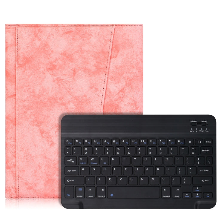 For iPad Pro 11 (2020) Marble Cloth Texture Horizontal Flip Leather Tablet Case with Pen Slot & Holder & Keyboard