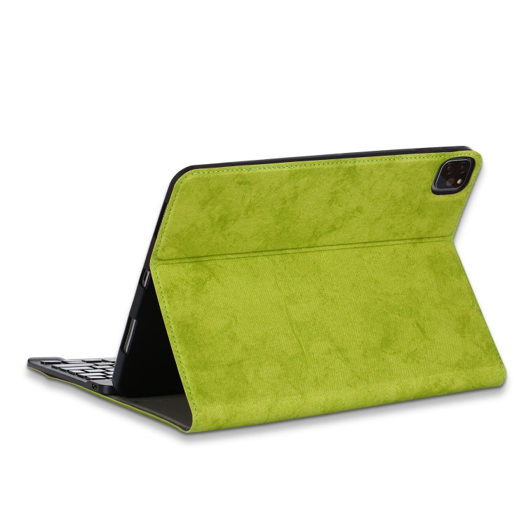 For iPad Pro 11 (2020) Marble Cloth Texture Horizontal Flip Leather Tablet Case with Pen Slot & Holder & Keyboard