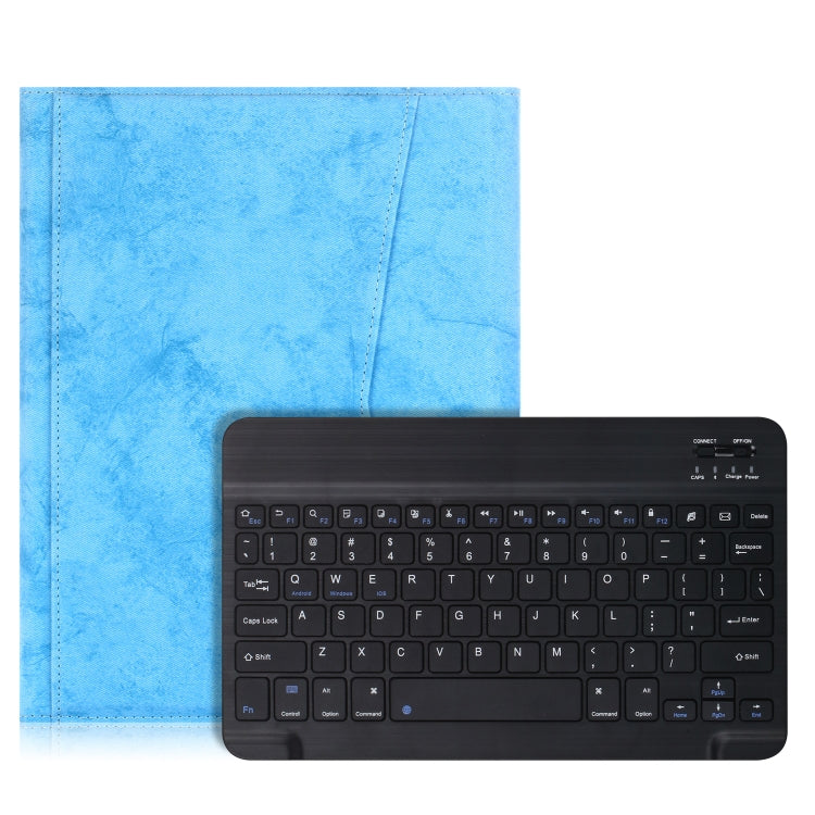 For iPad Pro 11 (2020) Marble Cloth Texture Horizontal Flip Leather Tablet Case with Pen Slot & Holder & Keyboard