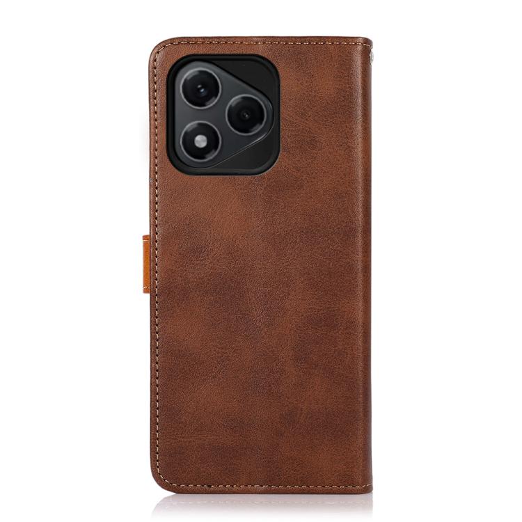 For Honor 400 Lite Global  KHAZNEH Dual-color Cowhide Texture Flip Leather Phone Case